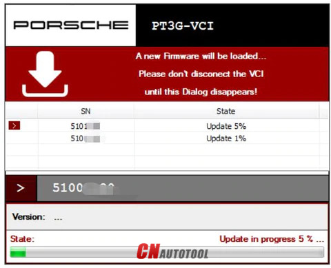 How to upgrade Porsche PT3G VCI firmware-3